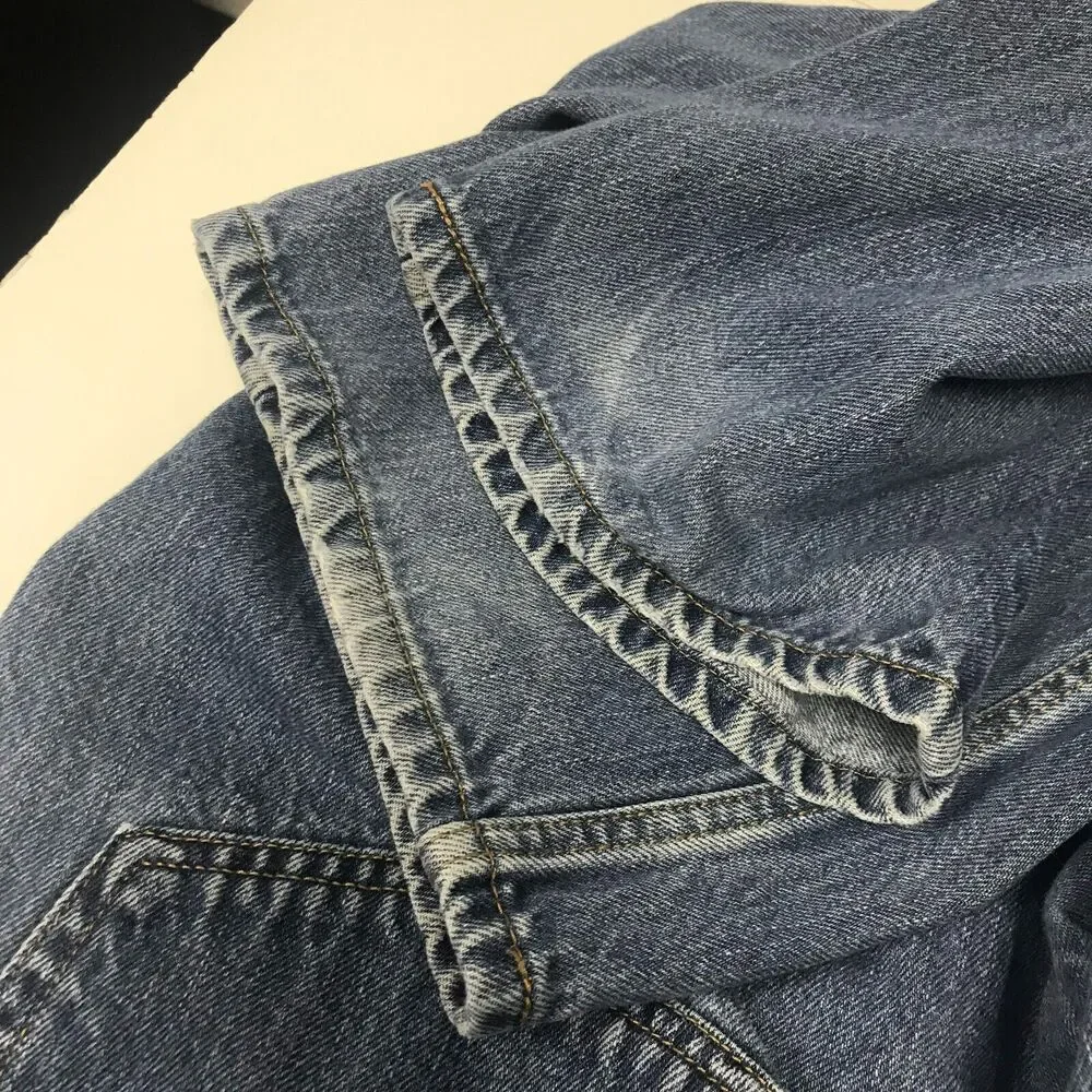 Levis 505 Regular Fit Jean Mens 40 * 30 Medium Blue 100% Cotton Pockets Denim